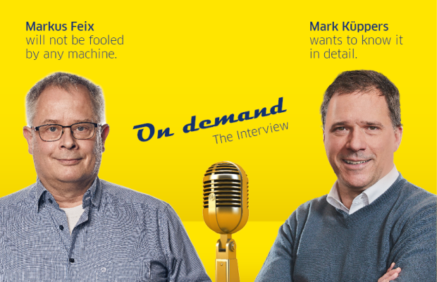 Markus Feix  will not be fooled  by any machine.; Mark Küppers wants to know it  in  detail. The interview