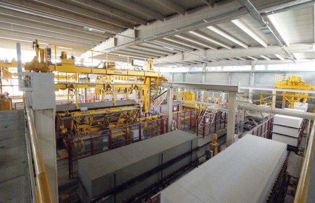 View inside a Masa AAC Production Plant